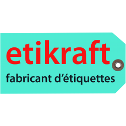 Etiquette américaine imprimée avec avec œillets carton et œillet métal