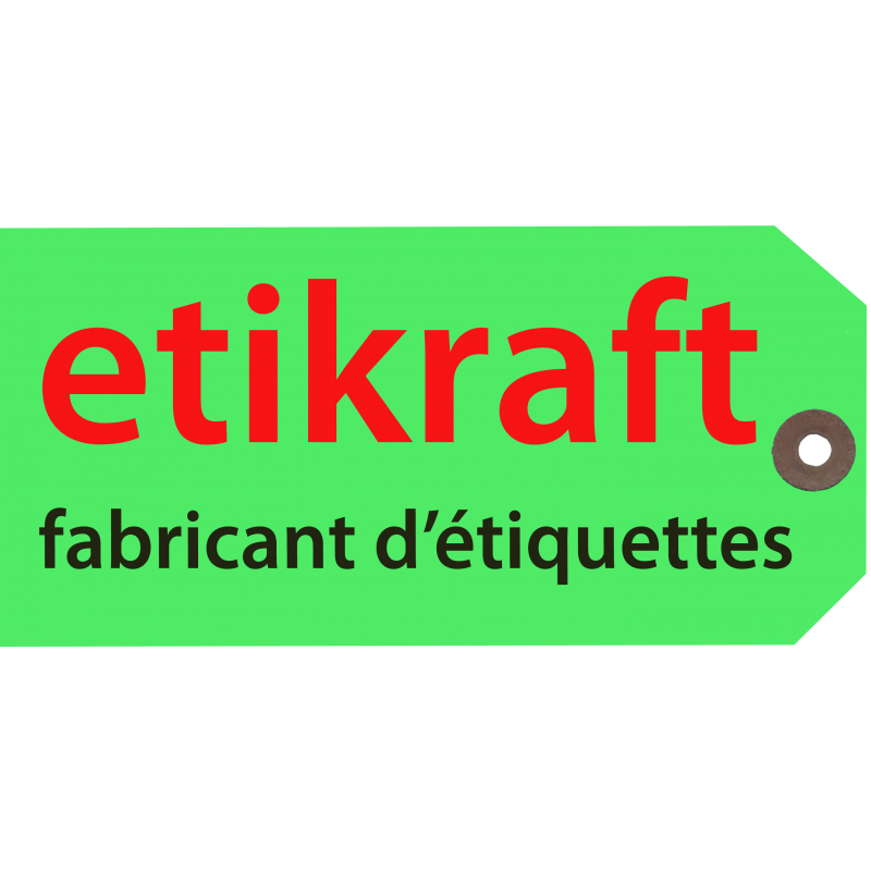 Etiquette américaine imprimée avec oeillet carton